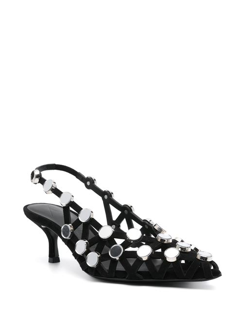 ''Grid'' black slingback THE ATTICO | 250WSH00844100